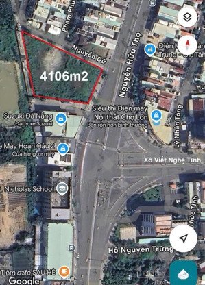 chuyển nhượng 2 lô đất tmdv trên tuyến đường nguyễn hữu thọ 4.106m2 và 6.190 m2