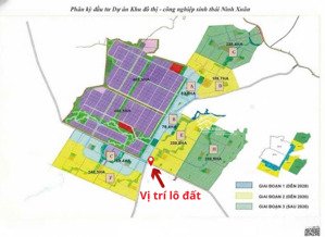 lô đất lớn hiếm ! mặt tiền 77m đường dt5 qh 42m đón sóng kcn becamex ninh xuân