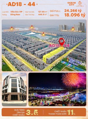 villa góc vip sở hữu nhiều tiện ích, ưu đãi bất ngờ.