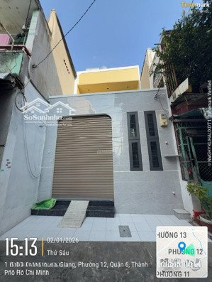 bán nhà quận 6 - hậu giang - hẻm xe hơi - 2 tầng 77m2