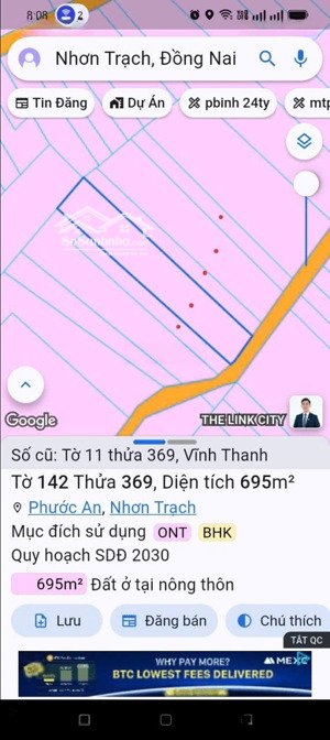 bán đất 2851m2 gần 25c kết nối vào san bay long thành giá siêu tốt