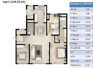 căn 134m2 là căn thiết kế tối ưu nhất khu hyundai hillstate. nhà full đồ, dọn vali tới ở luôn được.