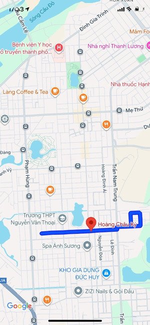 bán nhà mặt tiền đường hoàng châu ký, phường hòa xuân, dt 117m2, giá 4 tỷ 890 tl