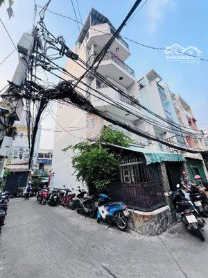 chủ cần b.án gấp nh.à 5 tầng lô góc hẻm xe hơi đường âu dương lân. 48m2 - 6pn, 4wc
