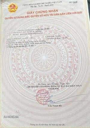 Bán đất Minh Tân - Kiến Thụy - Hải Phòng