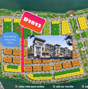 căn biệt thự song lập d1812 gần mặt sông trục đường thông giá cđt không chênh - sun nha trang