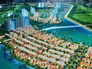 biệt thự song lập hướng đông nam gần sông trục đường d18 thông thoáng giá cđt - sun nha trang