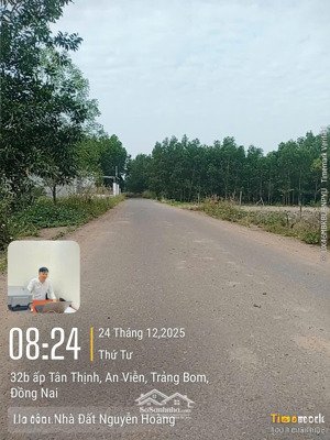 bán đất xã đồi 61 cũ nay là xã an viễn -trảng bom- đồng nai. sổ riêng thổ cư giá 850tr