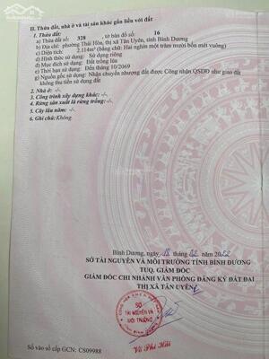 Bán đất ĐT 747A, Thái Hòa, Tân Uyên, Bình Dương, 5,5 triệu/m2, 2114m2, chính chủ hot