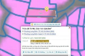 16/8 đường 9, phường long bình, quận 9 114m2 giá 7,6 tỷ