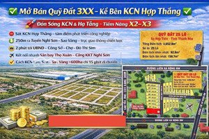 bán đất cạnh khu công nghiệp hợp thắng (quy mô 70ha)