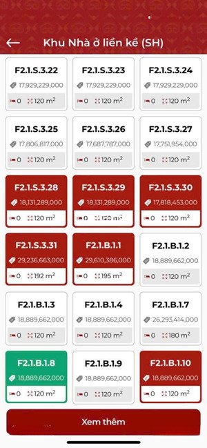 nhà phố/shophouse: từ khoảng 16,4 tỷ đồng/căn. biệt thự đơn lập: từ khoảng 37 tỷ đồng/căn. có sổ đỏ