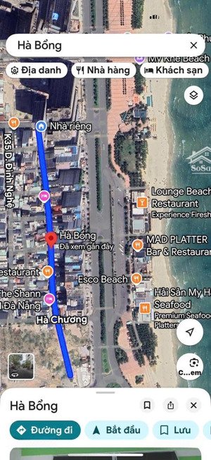 bán lô đất đẹp kiệt oto hà bổng- tuyến đường du lịch sầm uất sát ngay biển mỹ khê