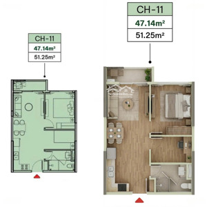 bán 1pn+ 47m the parkland ocean city, kđt compound khép kín, giá từ 2,8 tỷ, trả trước 350 triệu