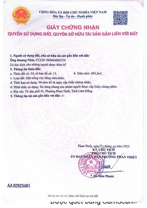 bán đất trung tâm phan thiết đường lê duẩn, giá chỉ 15 triệu/m2