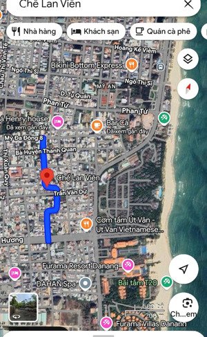 bán 322m2 đất mặt tiền chế lan viên, gần bãi tắm biển mỹ khê, đơn giá chỉ 170tr/m2