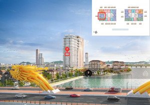 căn 2pn tầng cao view cầu rồng, pháo hoa - diện tích 70,8m2 - giá 6,75 tỷ