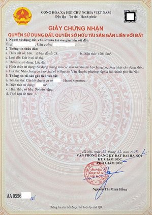 bán căn hộ 3pn, 3wc tại hanoi signature, 186 triệu/m2, 199.6m2 sẵn sổ trao tay nhận nhà ở ngay