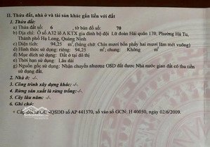 hotbán đất mặt đường bao biển hạ long gần bãi tắm hòn gai