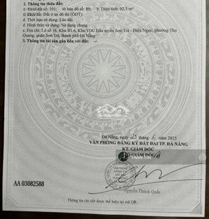 cặp đất mặt tiền đường thành vinh 4, cách biển 100m