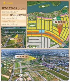 hot! duy nhất khu đầm sen hoà xuân siêu đẹp & rẻ -lô góc bờ quan 3 b2-120-32 giá gốc cđt