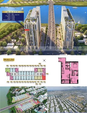 bán căn 2pn sun spana tầng 17 view panorama sông hàn | giá gốc cđt | tân nguyễn real 