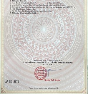 bán lô đất suối tiên(suối hiệp), cách hương lộ 39 chỉ 100m, giá đầu tư