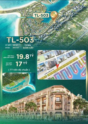 bán lại gấp liền kề 100m2 mặt đường 50m giá 17 tỷ. mua được là lãi ngay