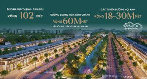 bán đất thổ (5x22) xây dựng tự do - sổ hồng riêng - sát bình chánh - cửa ngõ phía tây nam