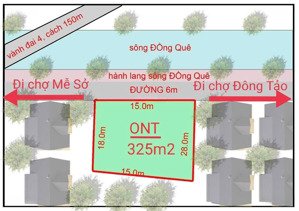 đồng quê, mễ sở, 325m, mt15m, hậu 15m, đường 9m thông, vành đai 4, view hồ. 5xtr/m,0971320468