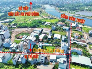 đất vườn lài 5.490 tỷ, an phú đông, đường ô tô thông, gần sông vàm thuật, sát gò vấp