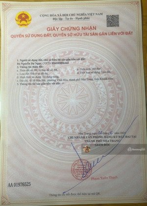 hàng hiếm chỉ còn 1 lô duy nhất. bán lô đất, p vĩnh hoà. cách điện biên phủ 100m. 50 triệu/m2