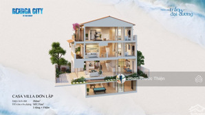 biệt thự đơn lập 1 hầm 3 lầu (14x20), view trực diện cv sun world 15ha mua từ cđt sun group
