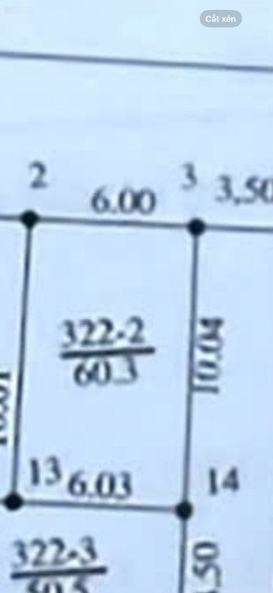 còn lô đất đẹp ấp tre _ kcn quang minh_hà nội + lô 1 (góc): 60m2 - mt6m.đường 5m. full