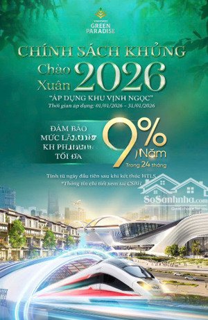 ưu đãi vịnh ngọc 2026 siêu hot - vinhomes green paradise cần giờ, đầu tư thu lợi nhuận ngay