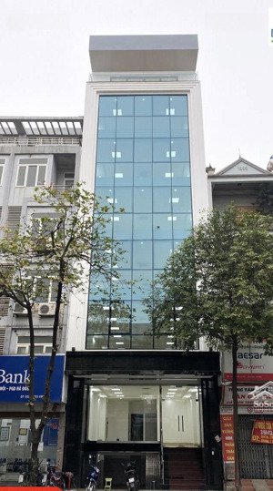 cho thuê nhà mặt phố đỗ quang, dt 80m2x7.5 tầng, mt 4.5m, giá 100tr, lh 