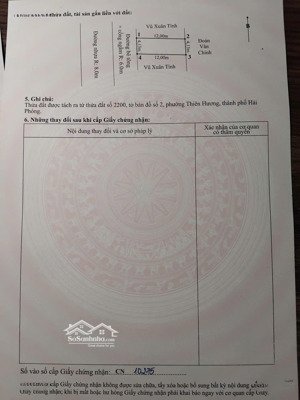 bán đất tại phường thiên hương, thủy nguyên, hải phòng, 1,65 tỷ, 50 m2