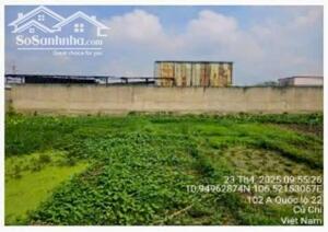 Đất thổ cư mặt tiền Võ Thị Du-Tân Thông Hội-Củ Chi.Dt 33x22~713m2~5,5ty