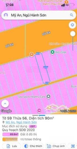 cặp đất liền kề đường 10m5 đỗ bá, mỹ an, ngũ hành sơn, đà nẵng, khu phố tây an thượng, sát bãi tắm