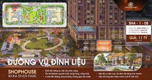 bán shophouse cara river park, 11 tỷ, 103m2, hàng hiếm tại đường vũ đình liệu, cái răng, cần thơ