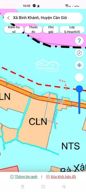 bán 1,3 mẫu đất cây lâu năm, view sông lòng tàu, quy hoạch đường 30m, xã bình khánh