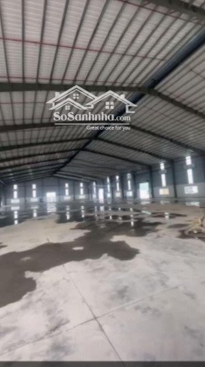 cho thuê nhà xưởnng ở củ chi, dtkv 5800m2, xây dựng 3800m2, có pccc tự động, giá 150tr/tháng