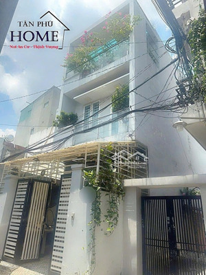 chủ gửi bán - hẻm xe hơi bờ bao tân thắng - dt 4,5x15m 1 trệt 2 lầu - đang cho thuê