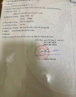 Bán đất Thuận Thiên - Kiến Thụy - Hải Phòng