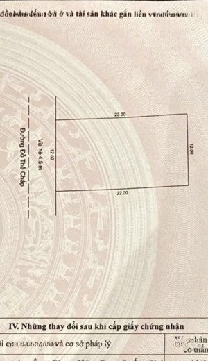 cần bán lô đất biệt thự hiếm có đường đỗ thế chấp, cách biển 100m 264m2, (42,2 tỉ )