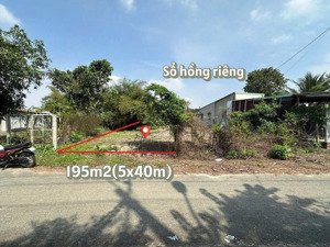 bán gấp lô đất 195m2 giá 650tr đường an phú thị trấn trảng bàng tây ninh gần chợ - sổ hồng riêng