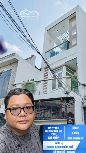 nhà mặt tiền kinh doanh bùi quang là p12 gò vấp,ngay chợ phạm văn bạch, 3 tầng, 67m2, full nội thất