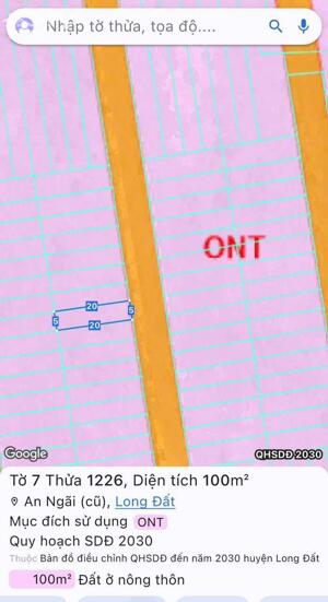 HÀNG NGỘP !!!! HẠ GIÁ BÁN NHANH LÔ ĐẤT BIỆT THỰ TẠI AN NGÃI- LONG ĐIỀN