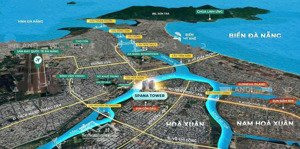 bán lô góc 2 mặt tiền 170m2 khu dự án cồn dầu hoà xuân