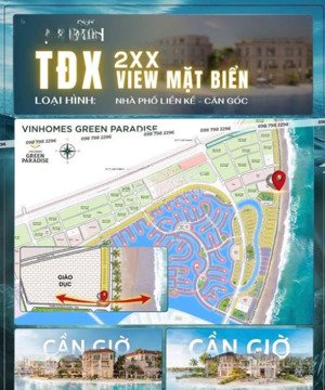 hàng hot 2 suất ngoại giao view biển tđx. 10 và tđx. 238 vinhomes green paradies cần giờ